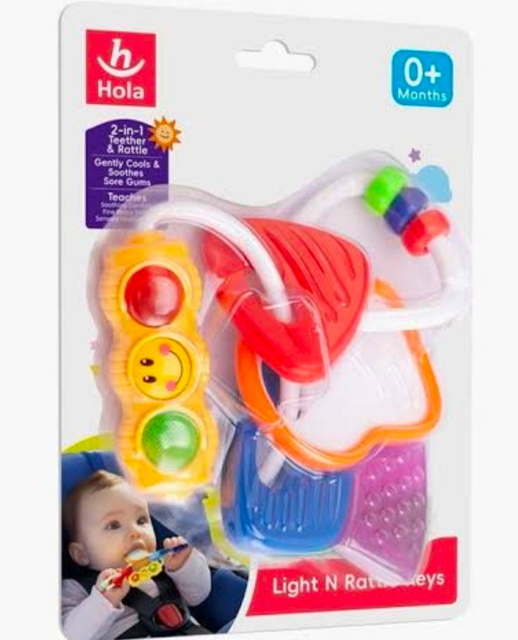 Light and Rattle Keys Baby Teether