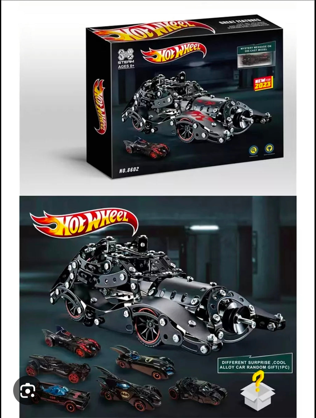 مجموعة ميكانو سيارة باتمان المعدنية